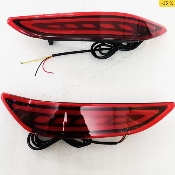 Honda City Idtech 2014-2017 Bumper LED Rreflector Lights with Matrix Turn Signal