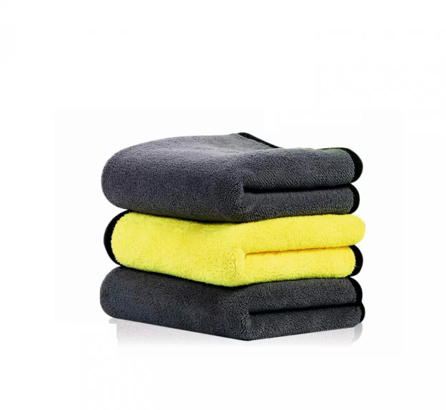 Microfiber Cleaning Towel Cloth - (Pack of 3, 40 x 40 cm)