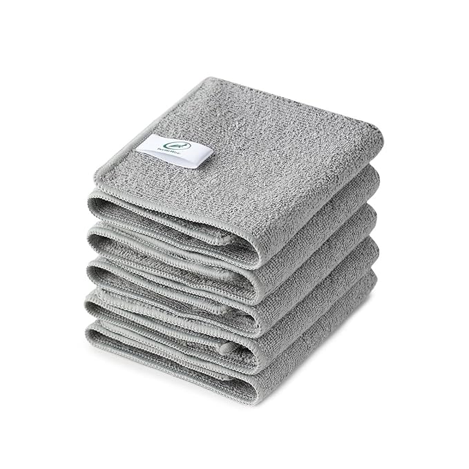 Turtle Wax Premium Microfibre Cloth 280GSM, 40x40cm, Pack of 5, Ultra Soft, Super Absorbent, Lint-Free & Streak-Free – Ideal for Car Wash, Drying, Polishing, and Interior Detailing